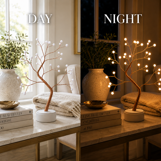 Copper Wire Tree Light — Warm Ambient Glow Lamp