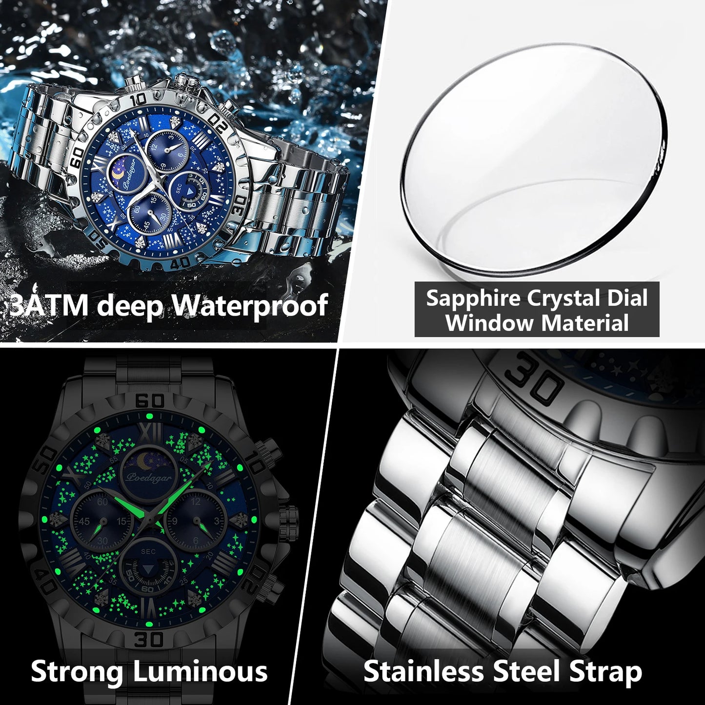 Barenio Sentinel Chrono Watch (BUY 1 GET 1 FREE)