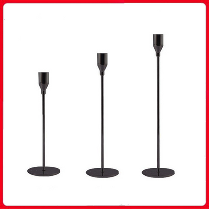 Elegant Wrought Iron Candle Holder — Decorative Metal Centrepiece