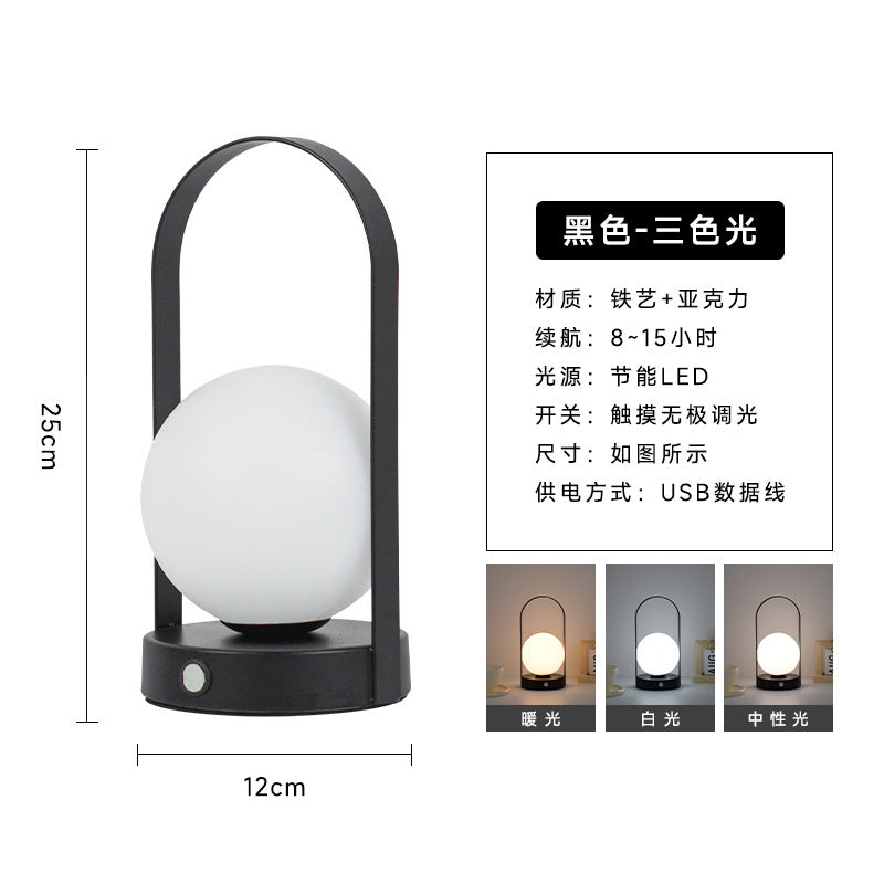 Warm Glow Bedside Lamp Pair — Touch LED Couple Lamps