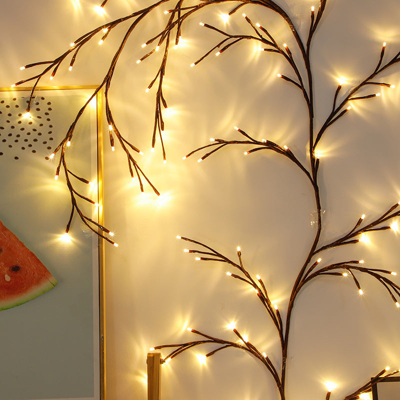 LED Branch Fairy Lights — Rattan Warm Glow Home Decor