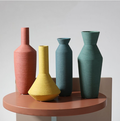 Nordic Minimalist Ceramic Vase — Home Decor Statement Piece