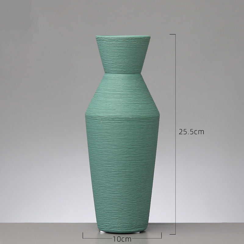 Nordic Minimalist Ceramic Vase — Home Decor Statement Piece