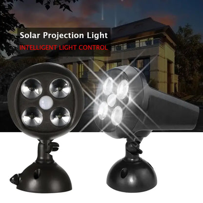 Solar 360° Rotating Garden Light — Motion Sensor Outdoor LED
