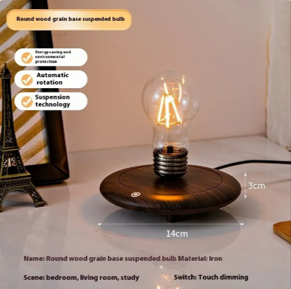 Floating Bulb Desk Lamp — Magnetic Levitation Light