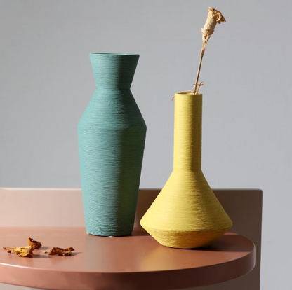 Nordic Minimalist Ceramic Vase — Home Decor Statement Piece