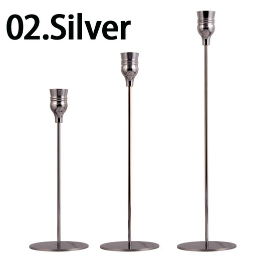 Elegant Wrought Iron Candle Holder — Decorative Metal Centrepiece