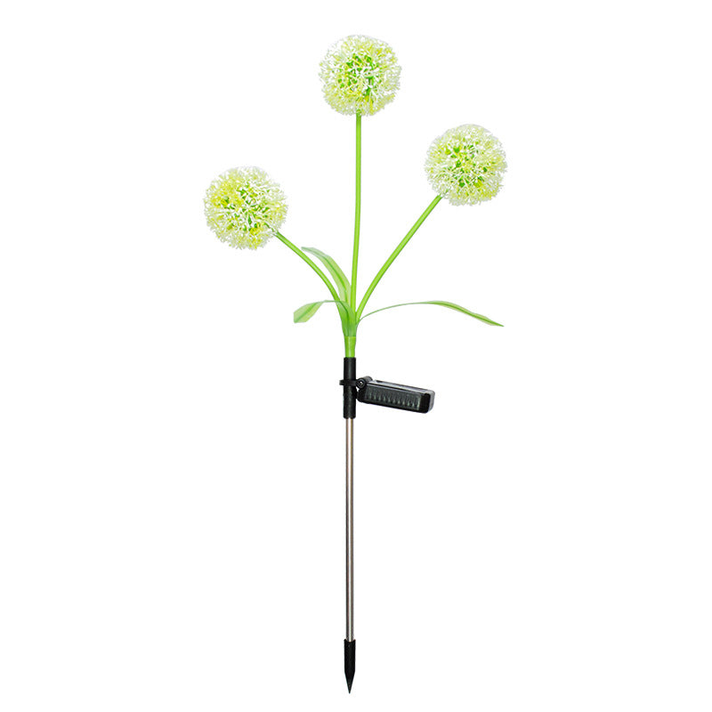 LED Solar Dandelion Garden Light — Sculptural Outdoor Glow