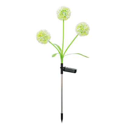 LED Solar Dandelion Garden Light — Sculptural Outdoor Glow