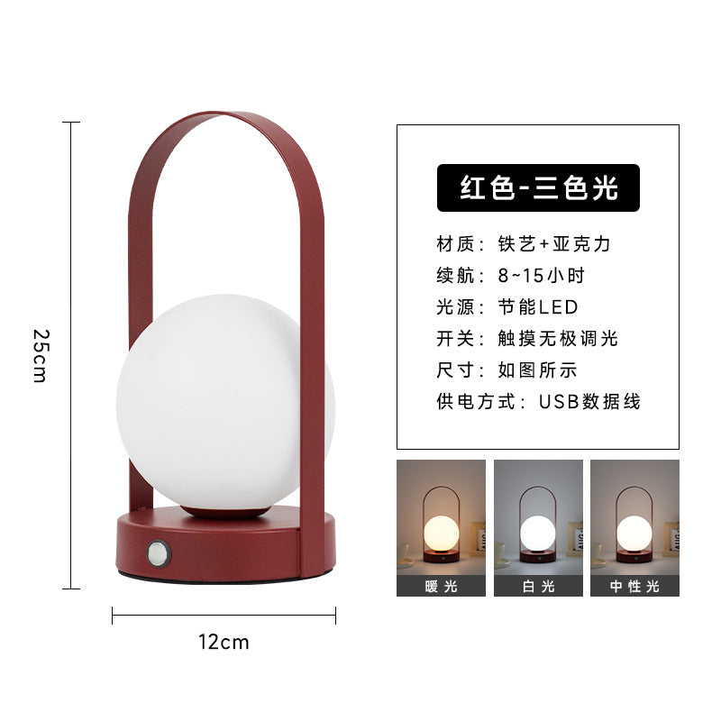 Warm Glow Bedside Lamp Pair — Touch LED Couple Lamps