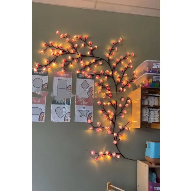 LED Cherry Blossom Vine Light — Remote Control Fairy Light
