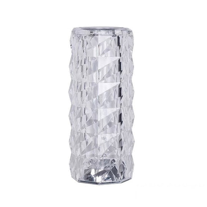 Crystal Rose LED Lamp — Touch Control Colour Changing Light
