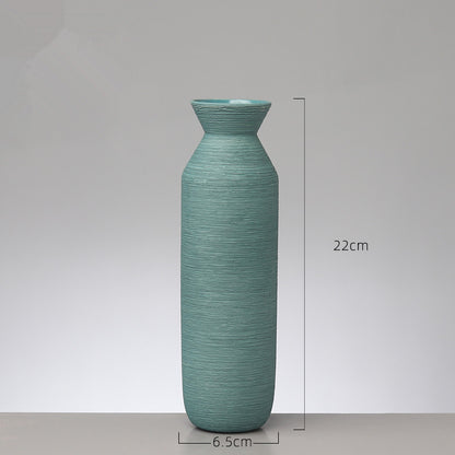 Nordic Minimalist Ceramic Vase — Home Decor Statement Piece