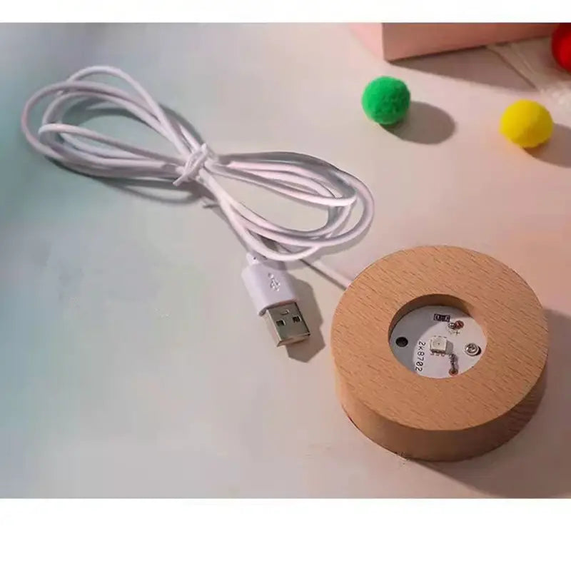 3D Solar System Crystal Ball — LED Illuminated Desk Ornament