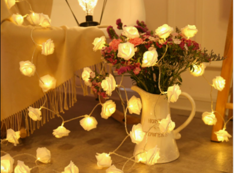 LED Rose Flower String Lights — Romantic Fairy Lights