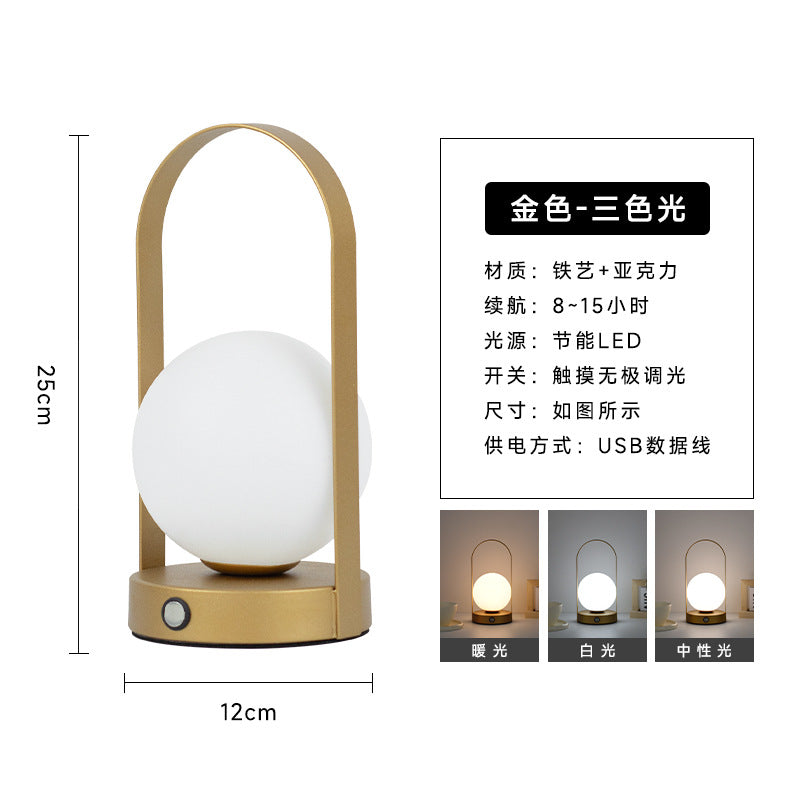 Warm Glow Bedside Lamp Pair — Touch LED Couple Lamps
