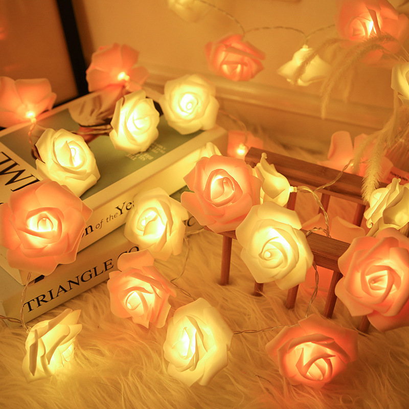 LED Rose Flower String Lights — Romantic Fairy Lights
