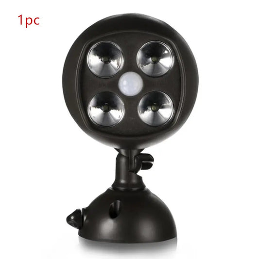 Solar 360° Rotating Garden Light — Motion Sensor Outdoor LED