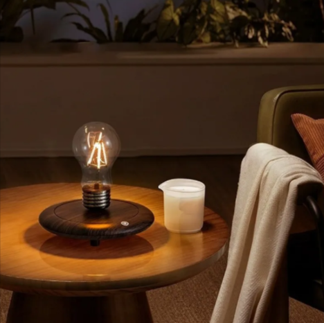 Floating Bulb Desk Lamp — Magnetic Levitation Light