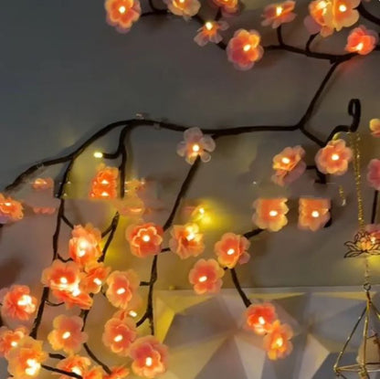 LED Cherry Blossom Vine Light — Remote Control Fairy Light