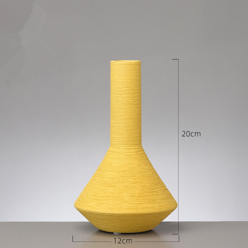 Nordic Minimalist Ceramic Vase — Home Decor Statement Piece