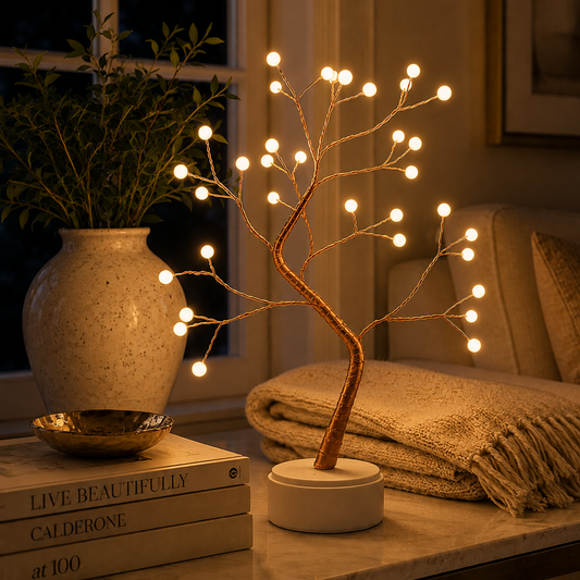 Copper Wire Tree Light — Warm Ambient Glow Lamp