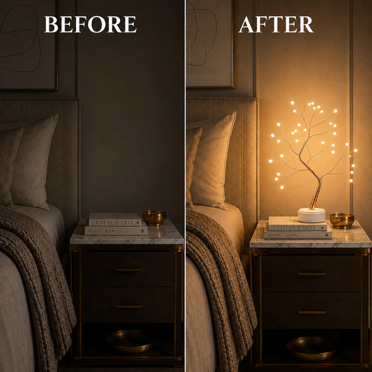Copper Wire Tree Light — Warm Ambient Glow Lamp