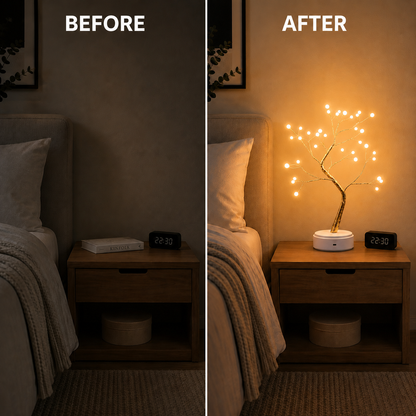 Copper Wire Tree Light — Warm Ambient Glow Lamp