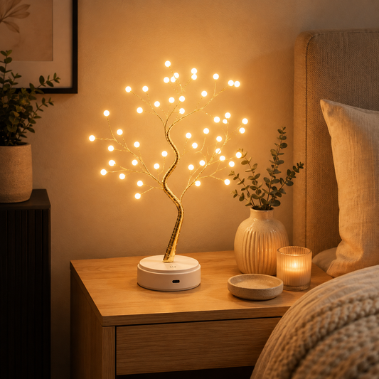 Copper Wire Tree Light — Warm Ambient Glow Lamp