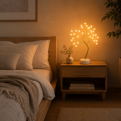 Copper Wire Tree Light — Warm Ambient Glow Lamp