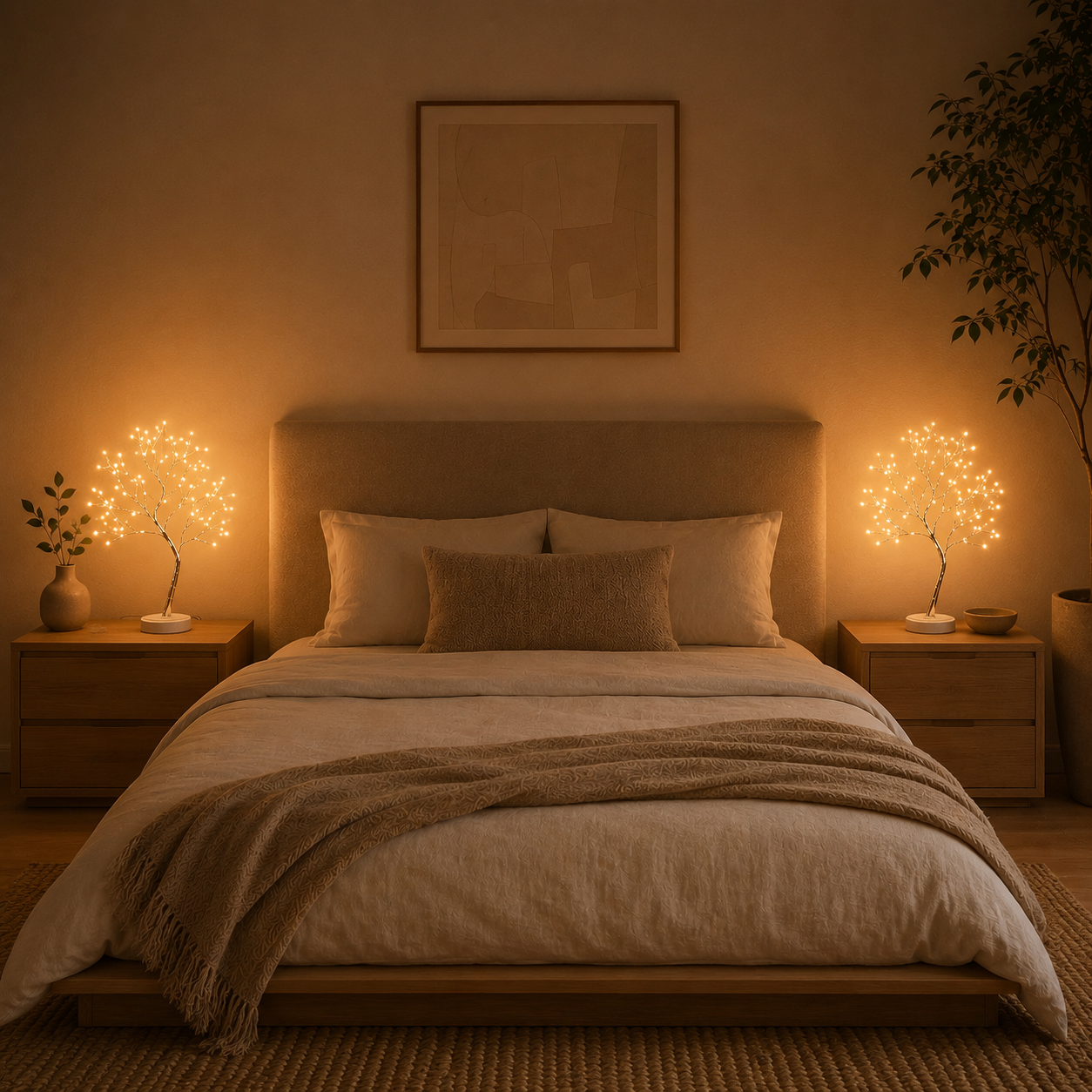 Copper Wire Tree Light — Warm Ambient Glow Lamp