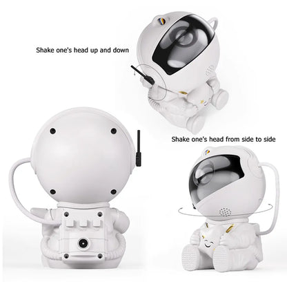 Galaxy Star Projector — Astronaut Night Light for Bedroom & Kids Room