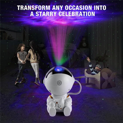 Galaxy Star Projector — Astronaut Night Light for Bedroom & Kids Room