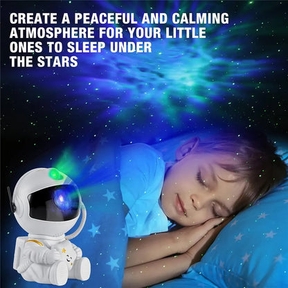 Galaxy Star Projector — Astronaut Night Light for Bedroom & Kids Room