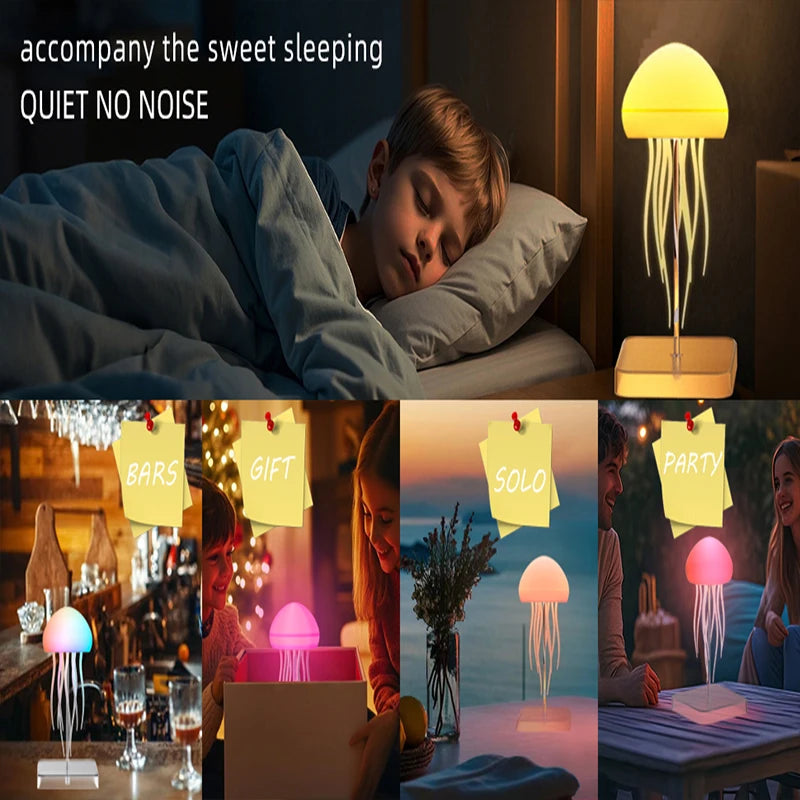 LED Jellyfish Mood Lamp — Colour-Changing Ambient Light with Remote Control