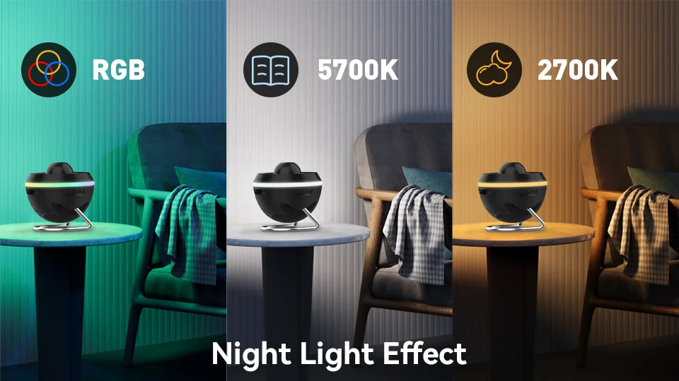 Galaxy Star Projector — 12-in-1 Planetarium Night Light