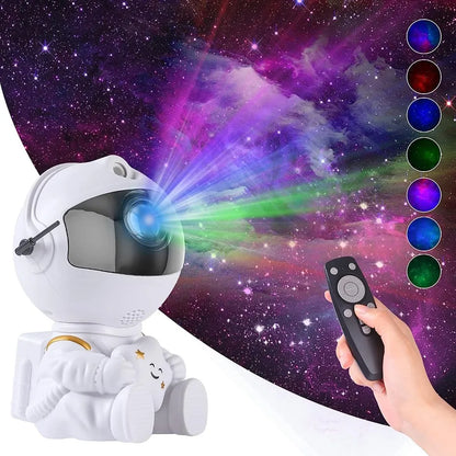 Galaxy Star Projector — Astronaut Night Light for Bedroom & Kids Room