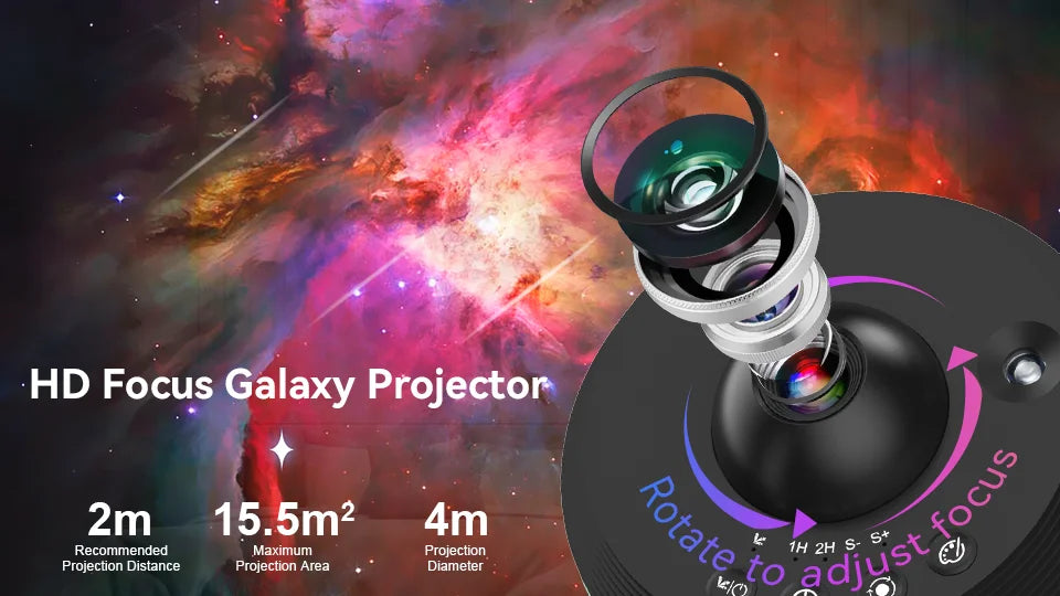 Galaxy Star Projector — 12-in-1 Planetarium Night Light