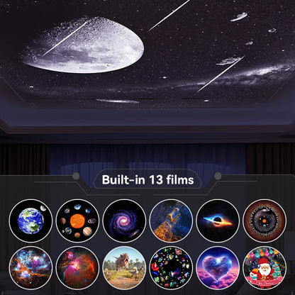Galaxy Star Projector — 12-in-1 Planetarium Night Light