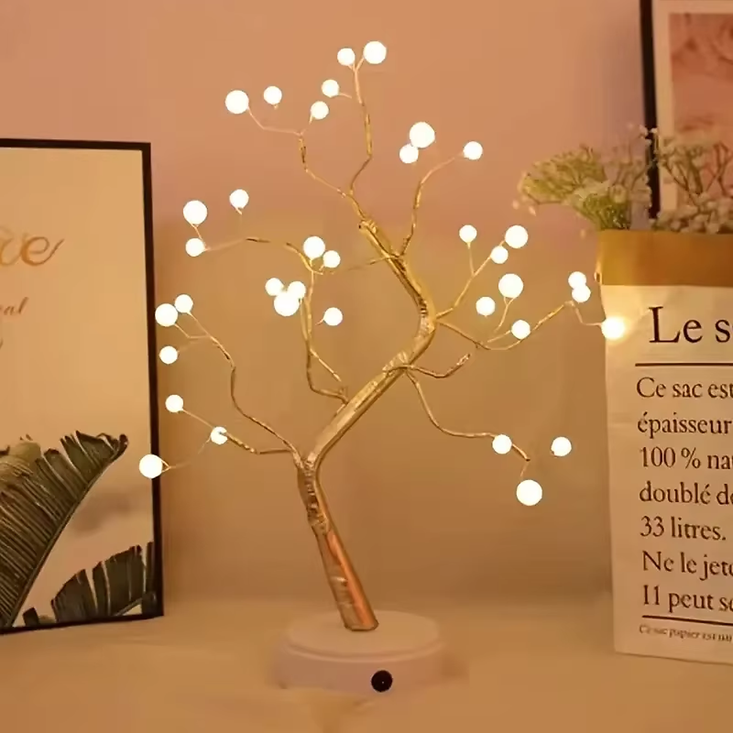 Copper Wire Tree Light — Warm Ambient Glow Lamp