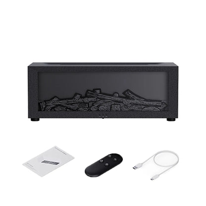 FlameScape Smart Humidifier & Essential Oil Diffuser – Realistic LED Fireplace Ambiance