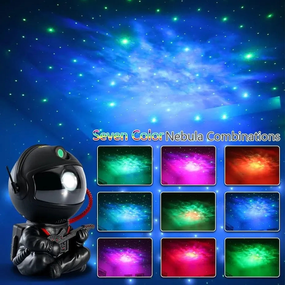 Galaxy Star Projector — Astronaut Night Light for Bedroom & Kids Room
