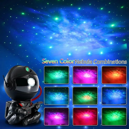 Galaxy Star Projector — Astronaut Night Light for Bedroom & Kids Room