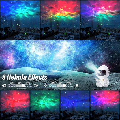 Galaxy Star Projector — Astronaut Night Light for Bedroom & Kids Room
