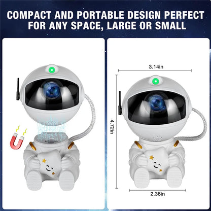 Galaxy Star Projector — Astronaut Night Light for Bedroom & Kids Room