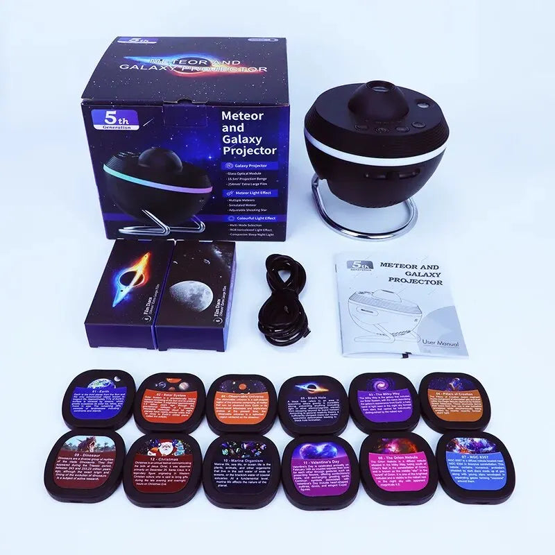 Galaxy Star Projector — 12-in-1 Planetarium Night Light