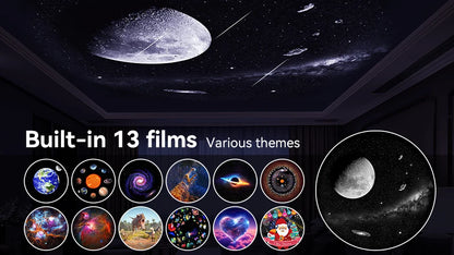 Galaxy Star Projector — 12-in-1 Planetarium Night Light