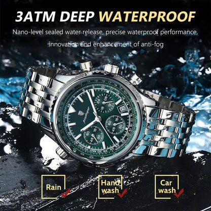 BARENIO STAINLESS STEEL MILITARY WATCH (BUY 1 GET 1 FREE)