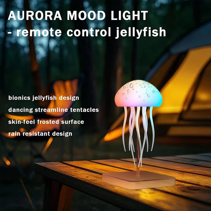 LED Jellyfish Mood Lamp — Colour-Changing Ambient Light with Remote Control
