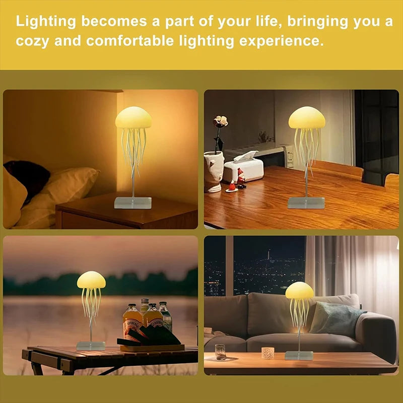 LED Jellyfish Mood Lamp — Colour-Changing Ambient Light with Remote Control